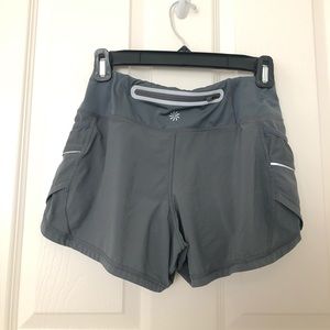 Athleta grey workout shorts